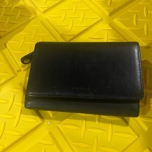 Vintage Coach black leather wallet